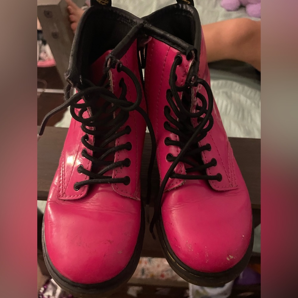 Hot pink toddler doc martens